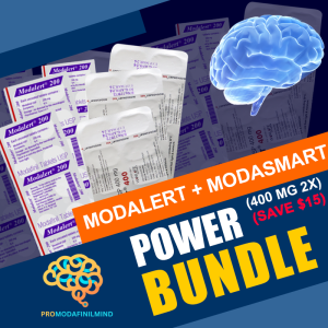 Modalert + ModaSmart (400 mg 2x) Power Bundle (Save $15)