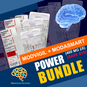 Modvigil + ModaSmart (400 mg 2x) Power Bundle (Save $15)