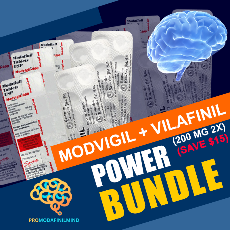 Modvigil + Vilafinil (200 mg 2x) Power Bundle (Save $15)